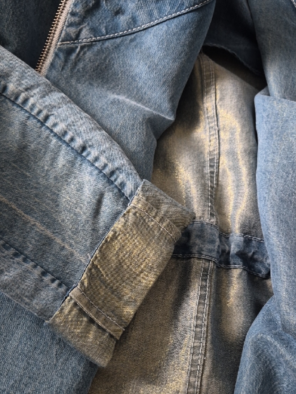 Soia & Kyo Light Blue Denim Drape Jacket - Picture 5 of 7